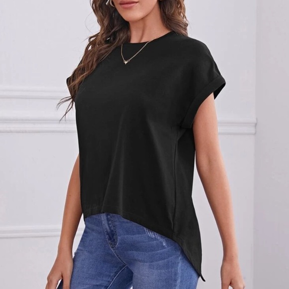 NEW (1 Size Left - Size XL) Black Back Cross Wrap Tee (T-Shirt) - Picture 4 of 5